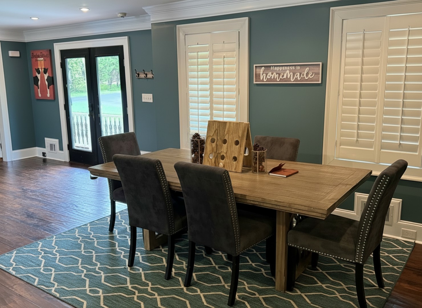 Gather around this charming dining table for memorable meals, laughter, and homemade happiness with your loved ones.